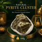 Natural Pyrite Cluster Raw Crystal Stone – Authentic Golden Fool’s Gold for Prosperity, Protection & Positive Energy (60g)