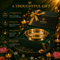Pure Brass Urli Bowl – Traditional Decorative Water Bowl for Floating Flowers, Diyas, Spiritual Décor & Festive Home Decoration (8 Inch)