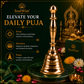 Brass Hand Bell (Ghanti) for Puja & Aarti | Traditional Temple Bell for Home Mandir, Meditation & Spiritual Rituals