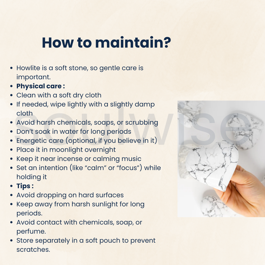 Howlite Heart Shaped Stone, Marble Pattern, Natural Crystal, Decorative Piece