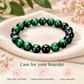 Green Tiger Eye Bracelet 10mm – Natural Stretch Crystal Beads for Protection, Confidence & Positive Energy | Unisex Healing Stone