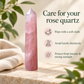 Natural Rose Quartz Crystal Pencil – Pink Healing Gemstone Point for Love, Self-Love, Emotional Balance, Heart Chakra Healing, Reiki, Meditation & Positive Energy