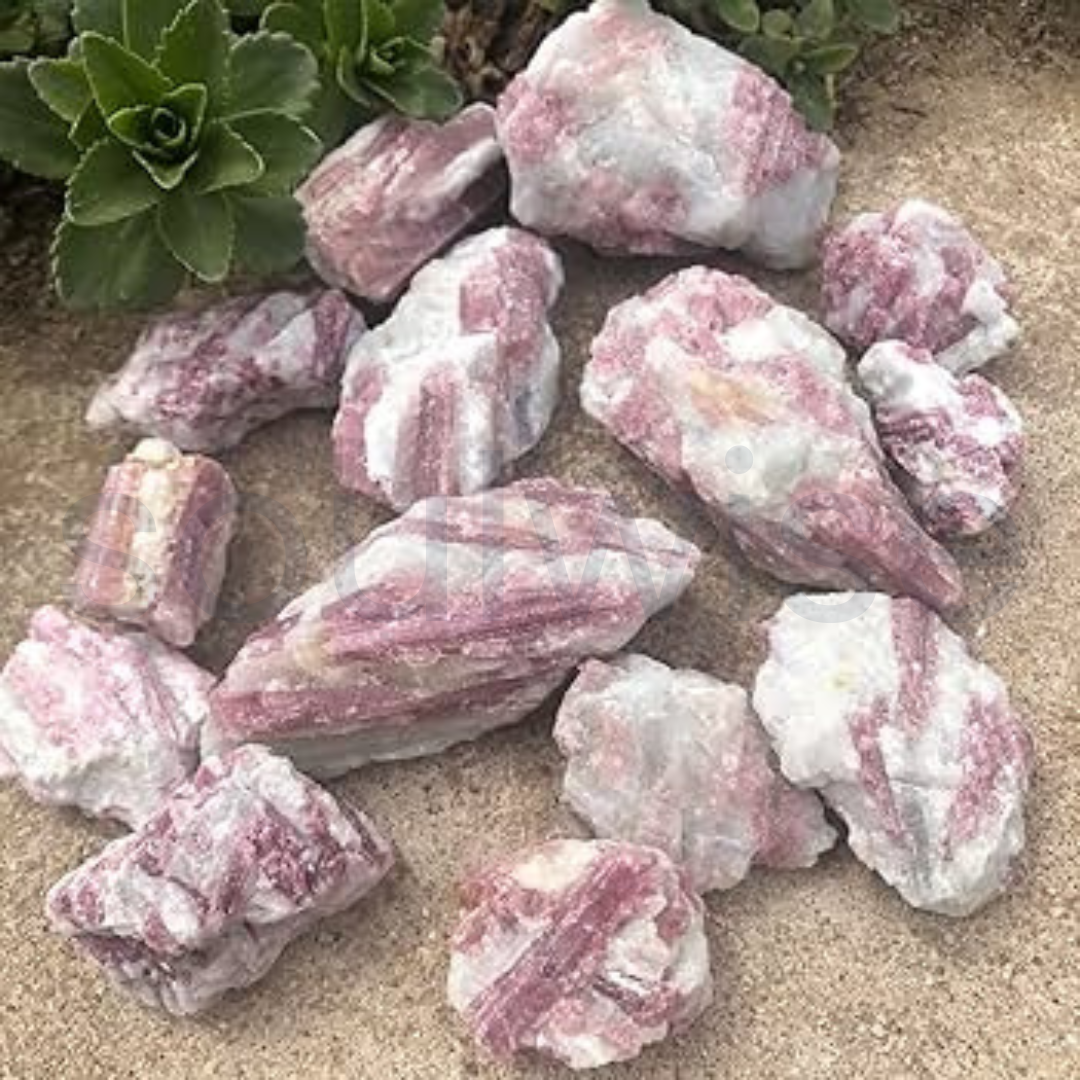 Pink Tourmaline Raw Natural Crystal – Unpolished Healing Stone for Love, Emotional Healing & Heart Chakra Balance (50g)