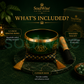 Green Singing Bowl – Handcrafted Meditation Bowl for Sound Healing, Chakra Balancing, Yoga & Spiritual Wellness (5.5 Inch)