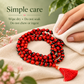 Soulwise Rakta Gunja Mala | 108 Beads Rakta Gunja Japa Mala | Sacred Red Gunja Seed Mala for Mantra Chanting, Spiritual Sadhana & Energy Protection.
