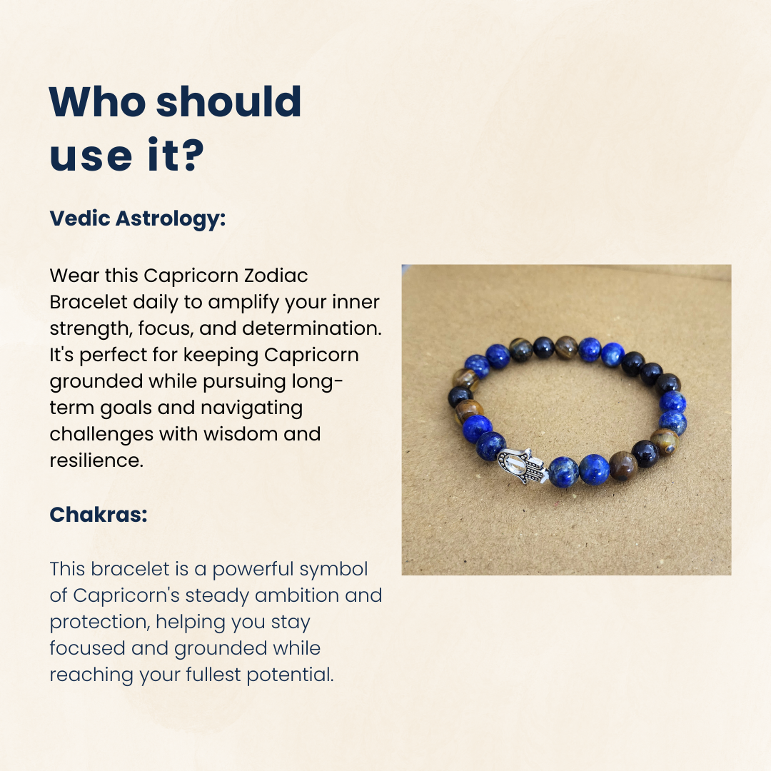 Capricorn Healing Bracelet Certified