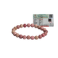 Rhodocrosite Gemstone Bracelet – 12mm Natural Beads for Heart Healing & Emotional Balance