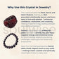 Garnet Bracelet (10mm) – Natural Healing Crystal Bracelet for Passion, Energy & Protection (Unisex)