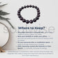 Garnet Bracelet (10mm) – Natural Healing Crystal Bracelet for Passion, Energy & Protection (Unisex)
