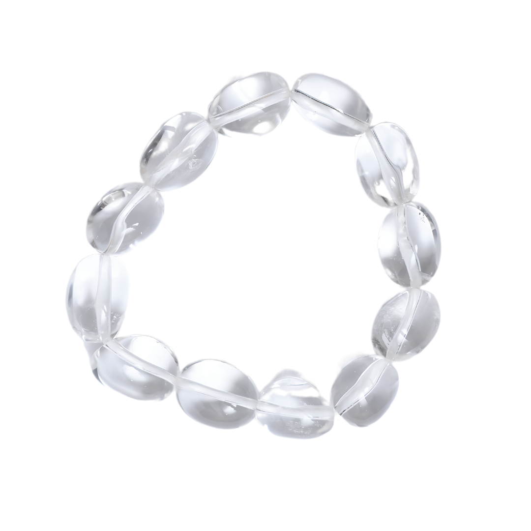 Clear quartz tumble bracelet