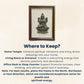 MAA LAXMI Pyrite & Selenite Healing Frame Attract Positive Energy & Protection | Unique Spiritual Home & Office Gift | Authentic Healing Crystals for Positive Aura & Vastu Alignment.