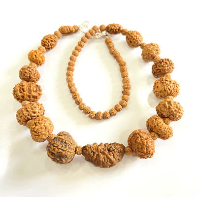 Indonesian 1-14 Mukhi Rudraksha Bracelet | Natural Multi-Face Rudraksha for Spiritual Growth, Protection & Positivity | Energized & Ready to Wear