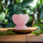 Rose Quartz Twin Hearts Decor 5cm, Valentine Gift